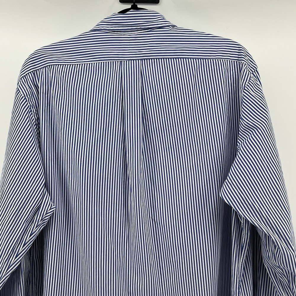 Ralph Lauren Men's Shirt Size XL Blue/White Striped Button Up Long Sleeve - Picture 6 of 9